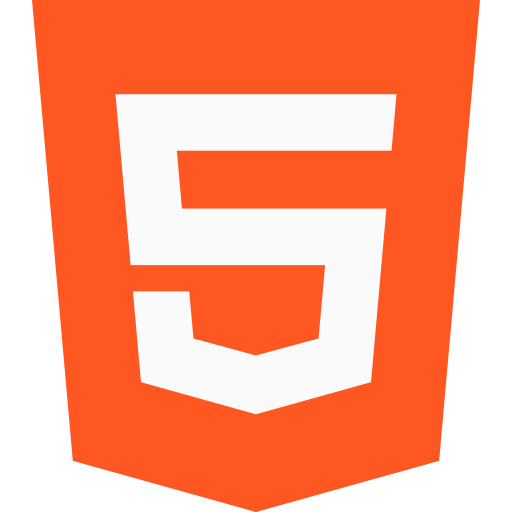 Logo of HTML 5 - markup language