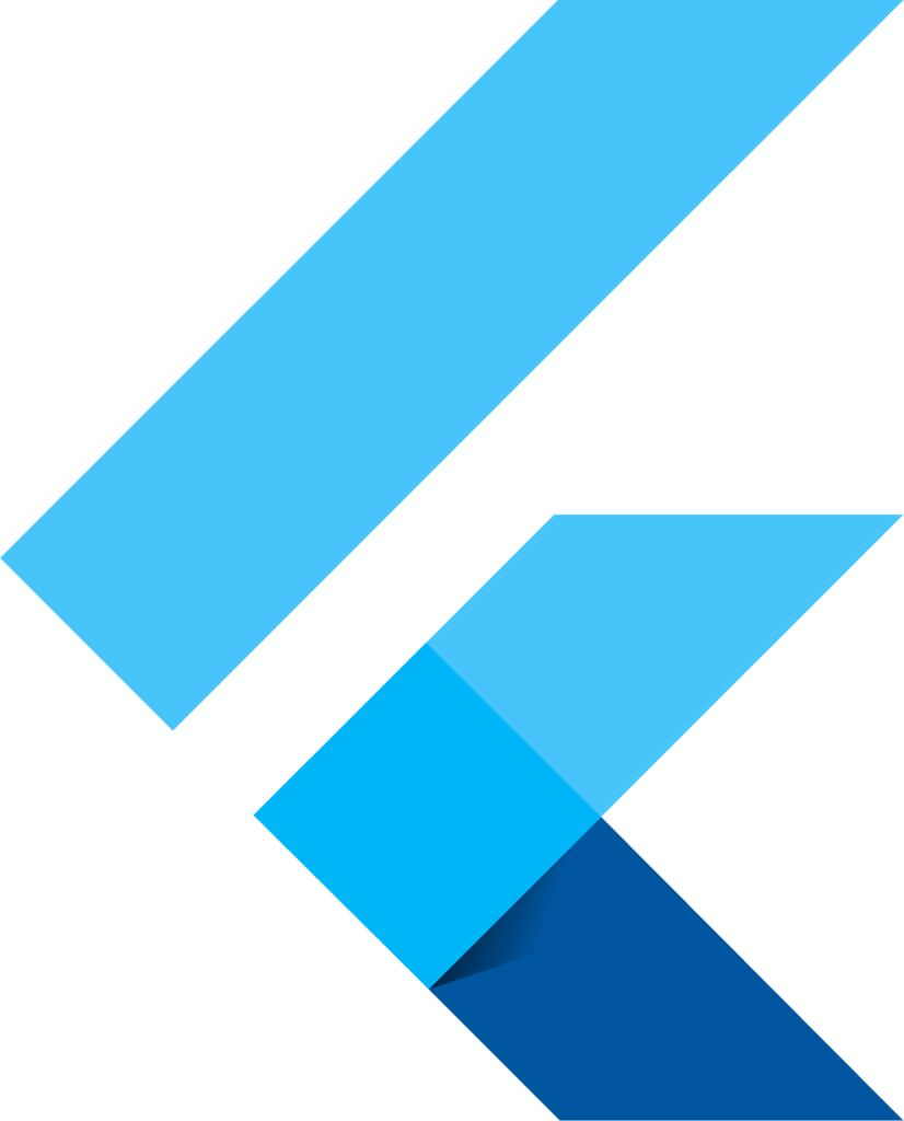 Logo of Flutter, an open-source UI framework