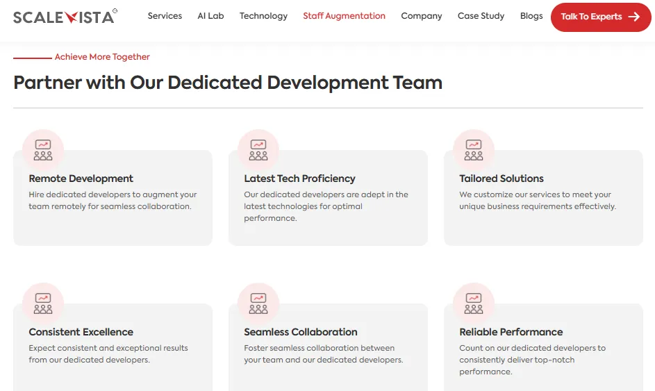Partner with our dedicated development team-Scalevista