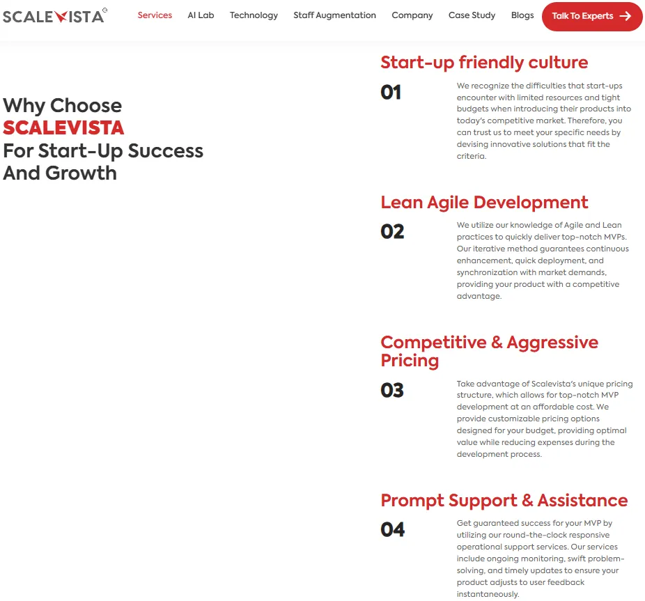 Why Choose Scalevista for start-up success and growth