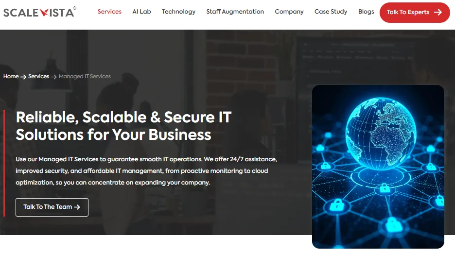Reliable, Scalable and Security IT Solutions for your Business- Scalevista