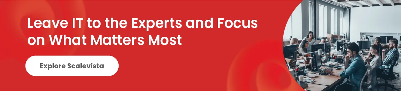 Get in touch with Scalevista now for a conversation about how we can reduce your tech headaches.