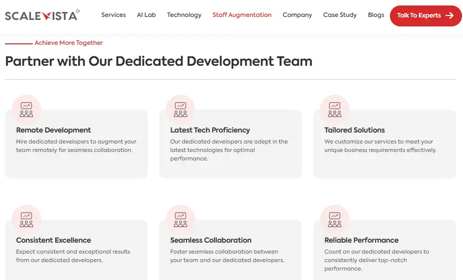 Scalevista's Staff Augmentation Solutions