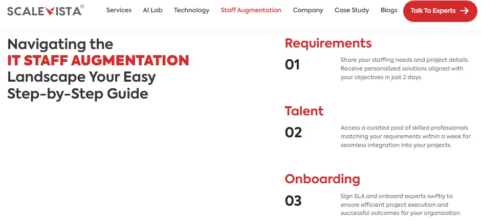 Why Choose Scalevista for Your Staff Augmentation Needs